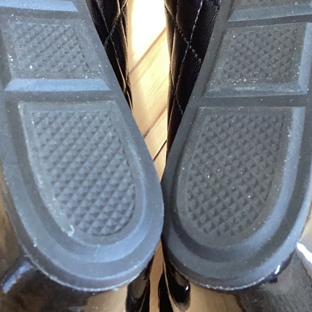 Cole Haan x Nike Air quilted black Wedge Shoes Cap Toe. Women’s size 7